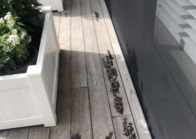 Grey Merbau Decking Beading The Water