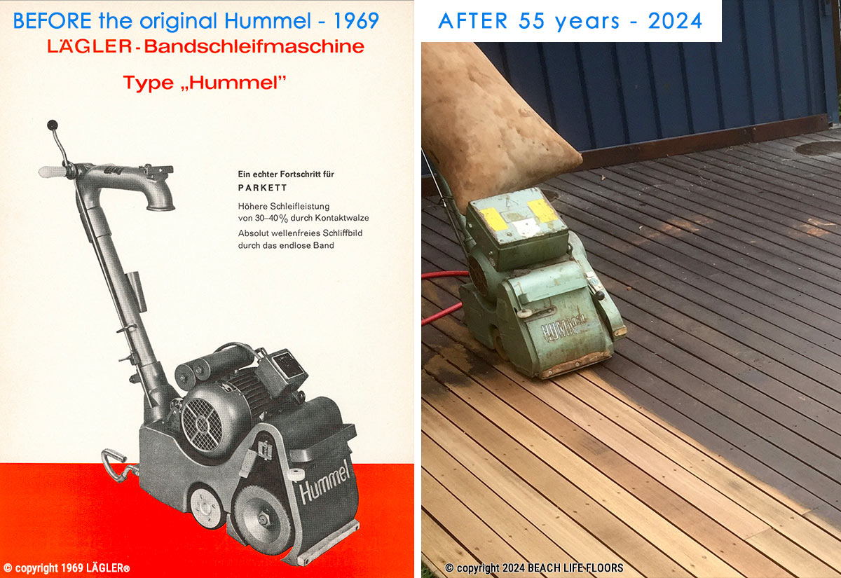 1969 Lägler Hummel Deck Sander Poster And Pic Taken In 2024 Of Hummel Deck Sander In Use 1969 Lägler Hummel deck sander poster and pic taken in 2024 of Hummel deck sander in use
