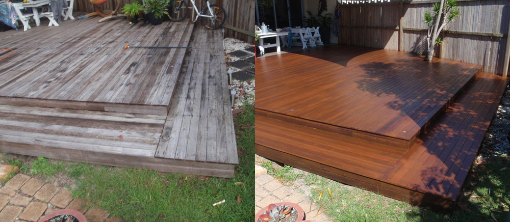 Outdoor Timber Deck Restoration Before &Amp; After Outdoor timber deck restoration before & after
